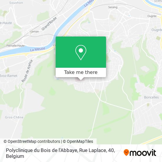 Polyclinique du Bois de l'Abbaye, Rue Laplace, 40 map