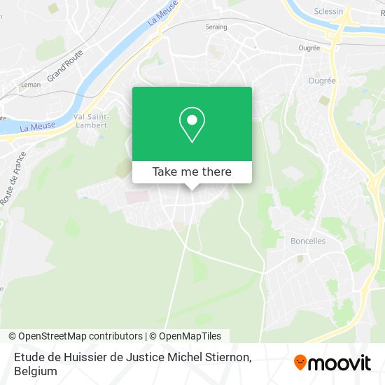 Etude de Huissier de Justice Michel Stiernon map