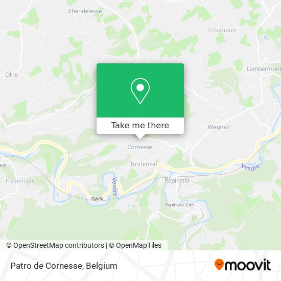 Patro de Cornesse map