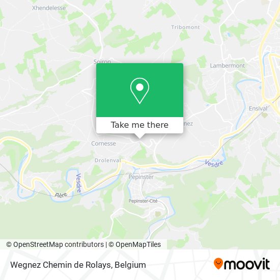 Wegnez Chemin de Rolays map