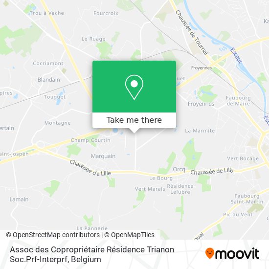 Assoc des Copropriétaire Résidence Trianon Soc.Prf-Interprf map