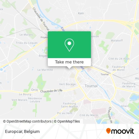 Europcar map