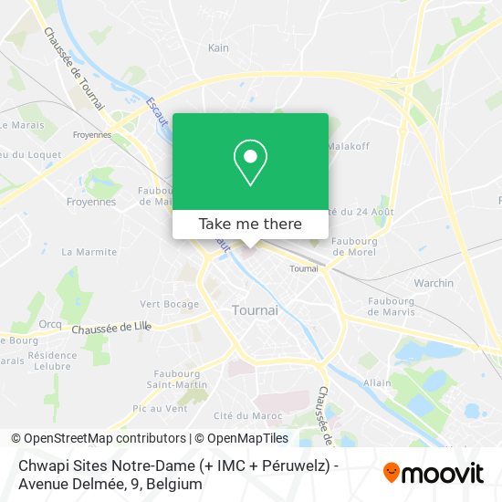 Chwapi Sites Notre-Dame (+ IMC + Péruwelz) - Avenue Delmée, 9 map
