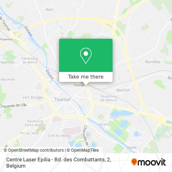 Centre Laser Epilia - Bd. des Combattants, 2 map