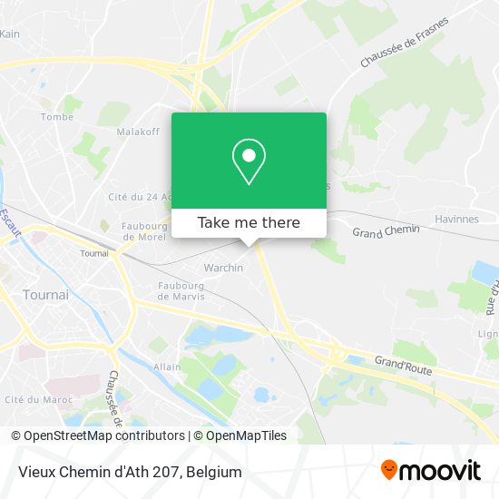Vieux Chemin d'Ath 207 map