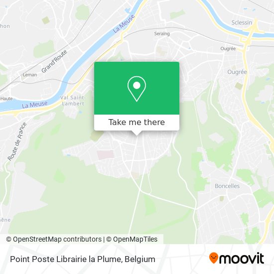 Point Poste Librairie la Plume map