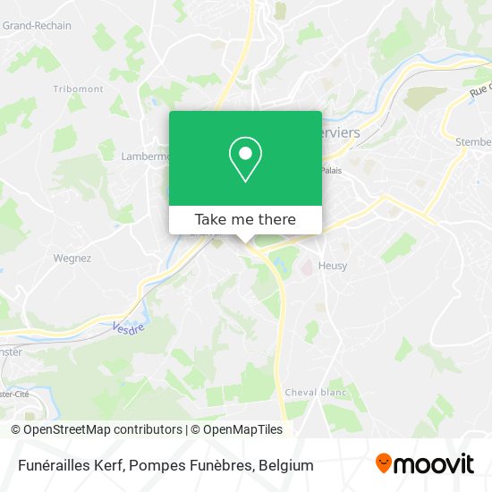 Funérailles Kerf, Pompes Funèbres map