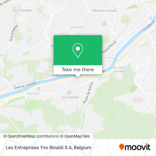 Les Entreprises Yvo Rinaldi S.A map