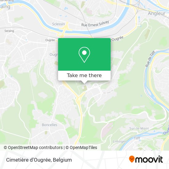 Cimetière d'Ougrée map