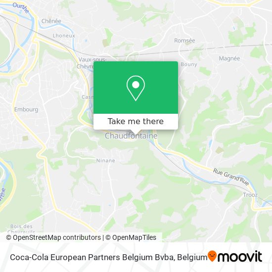 Coca-Cola European Partners Belgium Bvba map