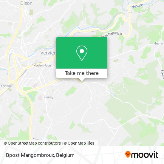 Bpost Mangombroux map