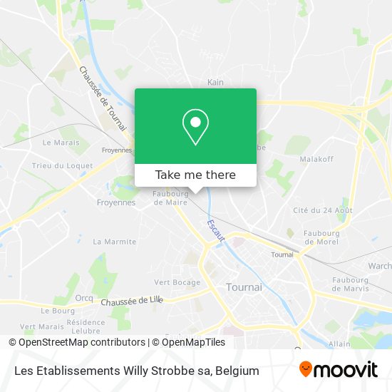 Les Etablissements Willy Strobbe sa map