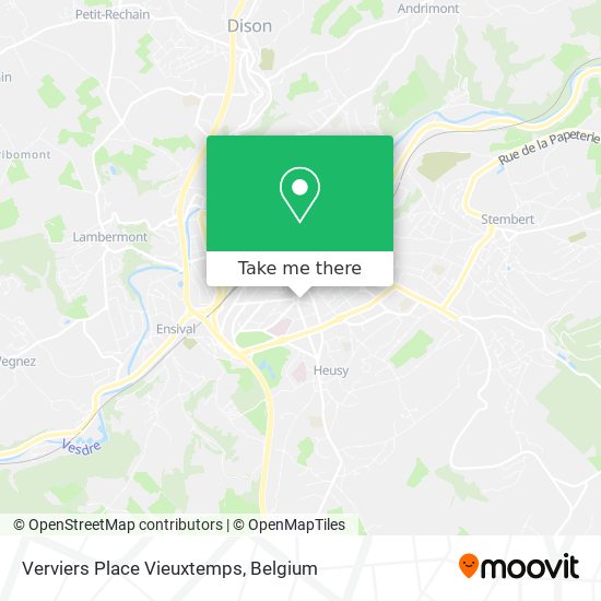 Verviers Place Vieuxtemps map