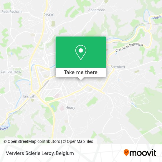 Verviers Scierie Leroy map