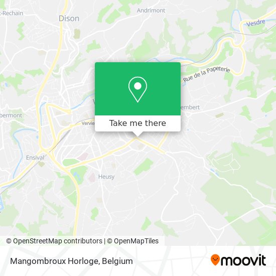 Mangombroux Horloge map