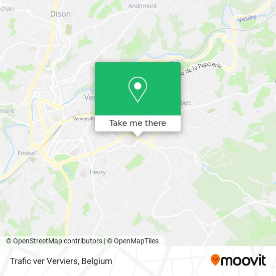 Trafic ver Verviers map