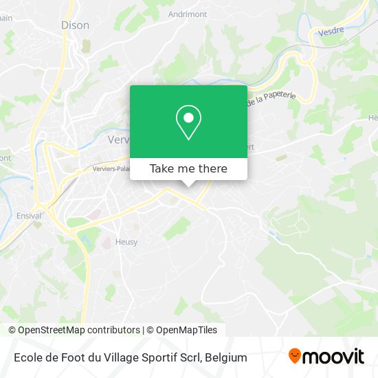 Ecole de Foot du Village Sportif Scrl map