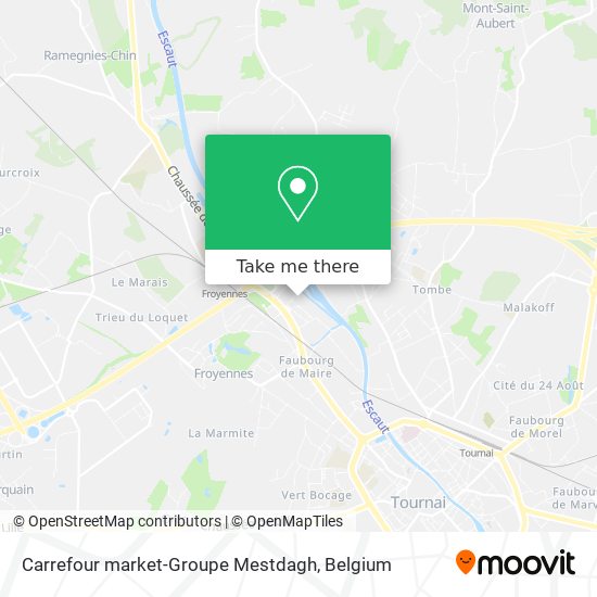 Carrefour market-Groupe Mestdagh map