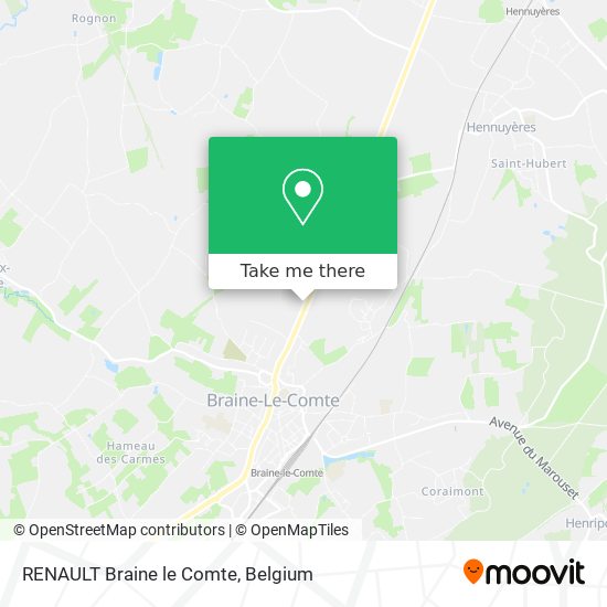 RENAULT Braine le Comte map