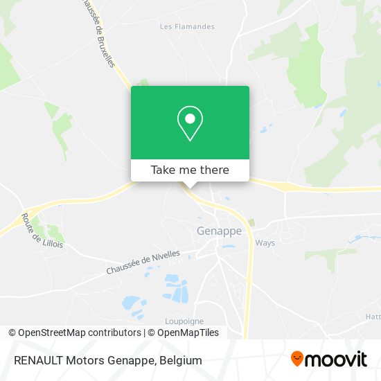 RENAULT Motors Genappe map