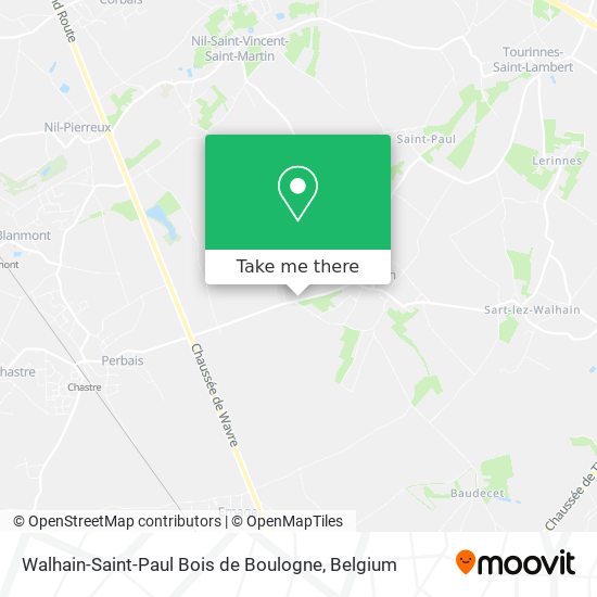 Walhain-Saint-Paul Bois de Boulogne map