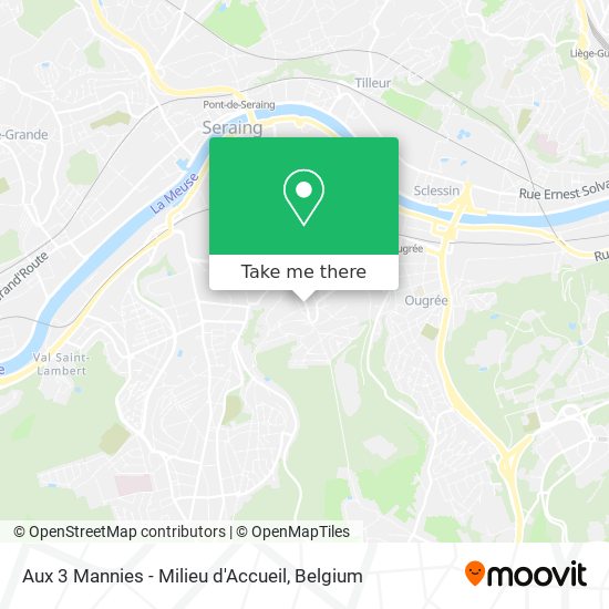 Aux 3 Mannies - Milieu d'Accueil map