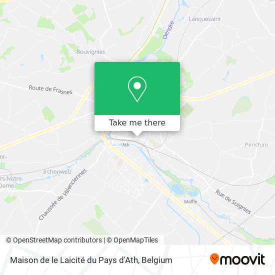 Maison de le Laicité du Pays d'Ath map