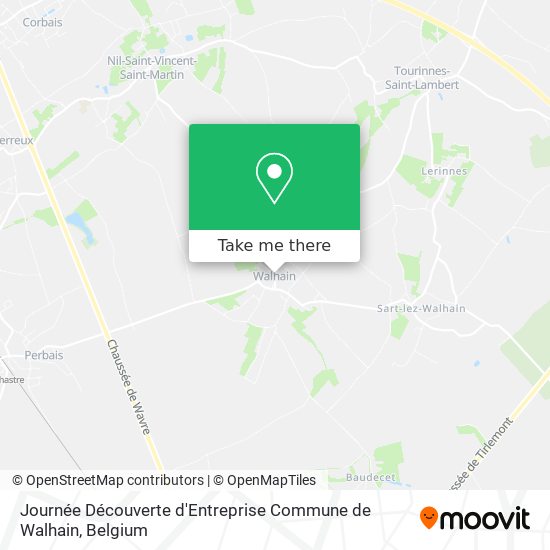 Journée Découverte d'Entreprise Commune de Walhain map