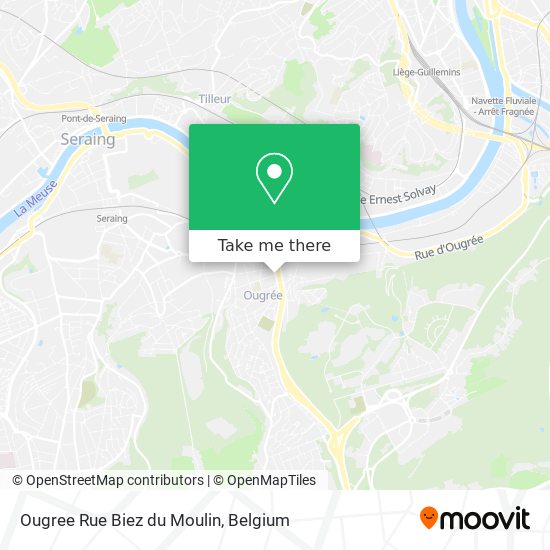 Ougree Rue Biez du Moulin map