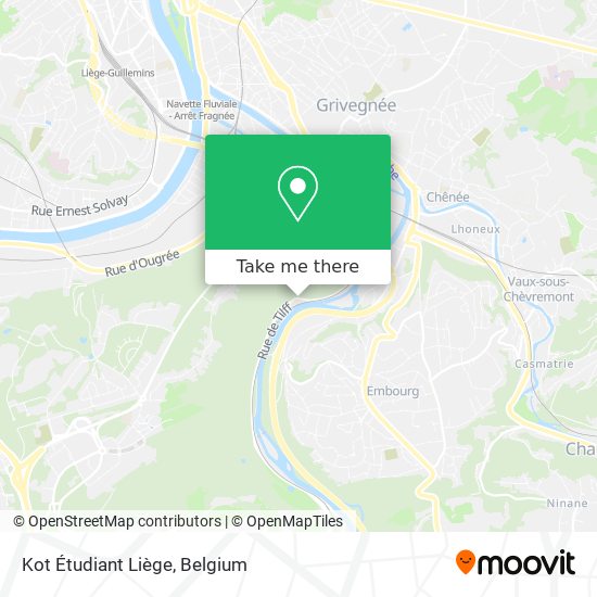 Kot Étudiant Liège plan