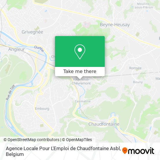 Agence Locale Pour L'Emploi de Chaudfontaine Asbl map