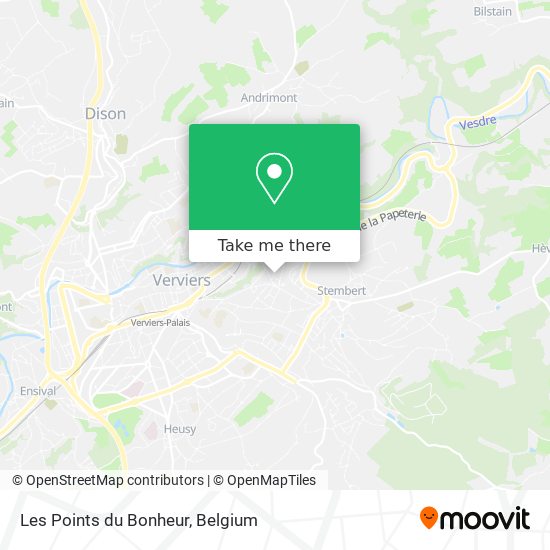 Les Points du Bonheur map