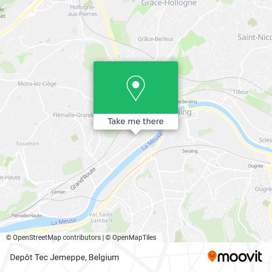 Depôt Tec Jemeppe map