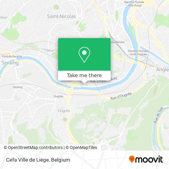 Cefa Ville de Liège map