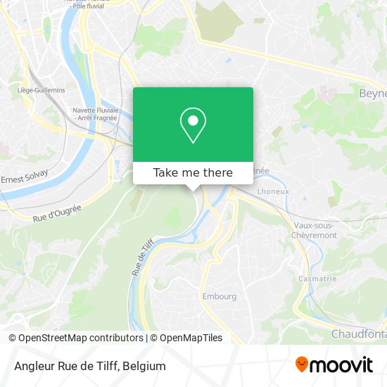 Angleur Rue de Tilff plan