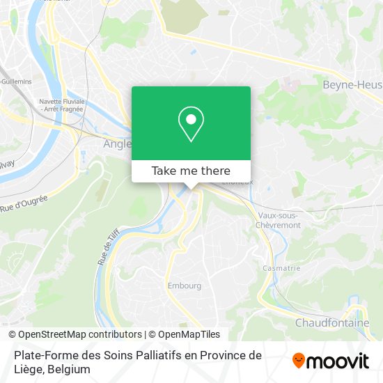 Plate-Forme des Soins Palliatifs en Province de Liège plan