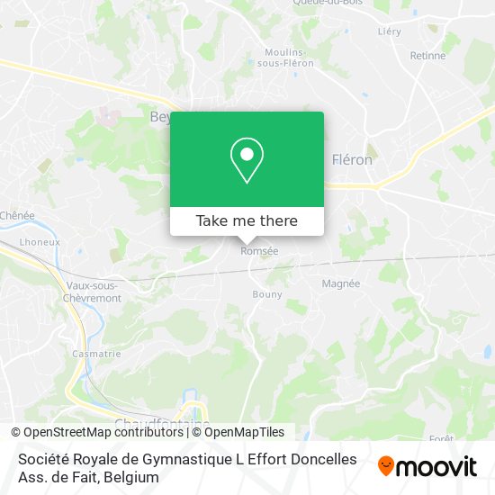 Société Royale de Gymnastique L Effort Doncelles Ass. de Fait map