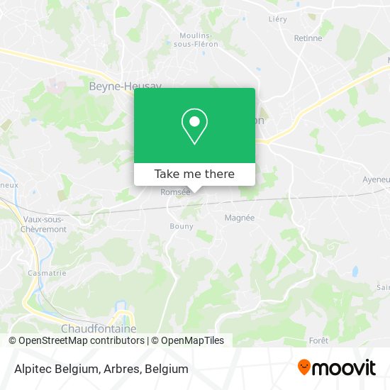 Alpitec Belgium, Arbres map