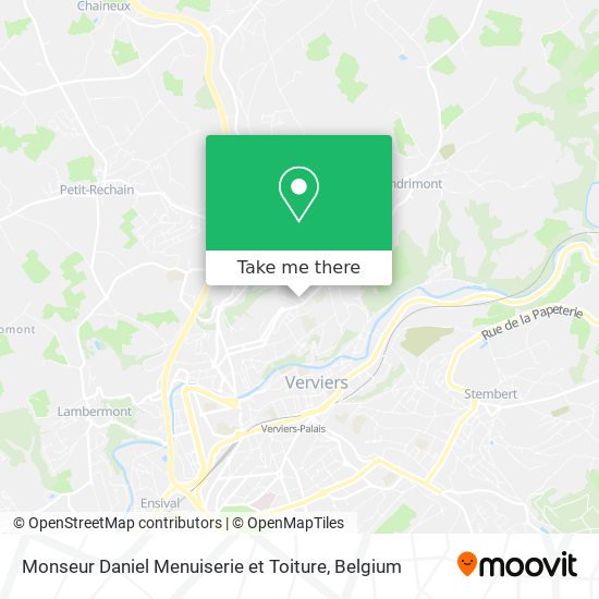 Monseur Daniel Menuiserie et Toiture map