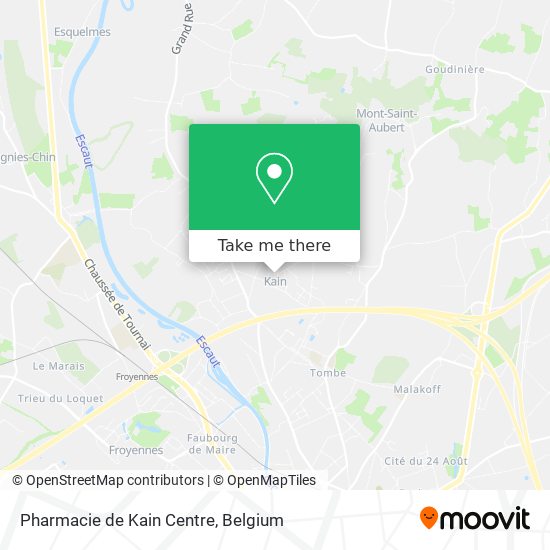 Pharmacie de Kain Centre plan