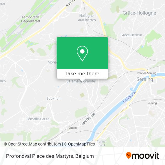 Profondval Place des Martyrs map