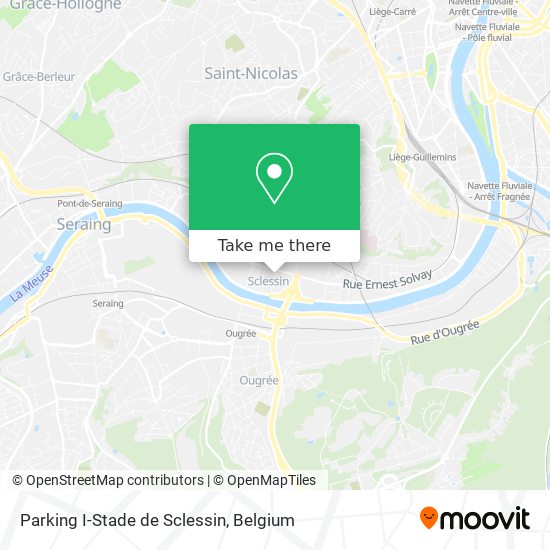 Parking I-Stade de Sclessin map
