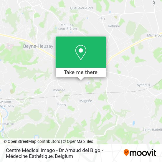 Centre Médical Imago - Dr Arnaud del Bigo - Médecine Esthétique map