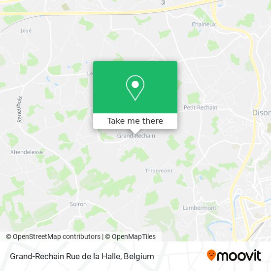 Grand-Rechain Rue de la Halle map