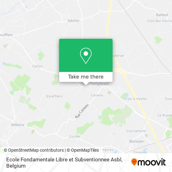 Ecole Fondamentale Libre et Subventionnee Asbl map