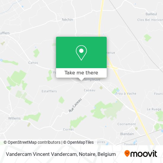 Vandercam Vincent Vandercam, Notaire map