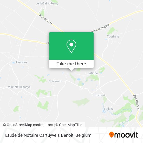 Etude de Notaire Cartuyvels Benoit map