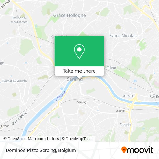 Domino's Pizza Seraing map