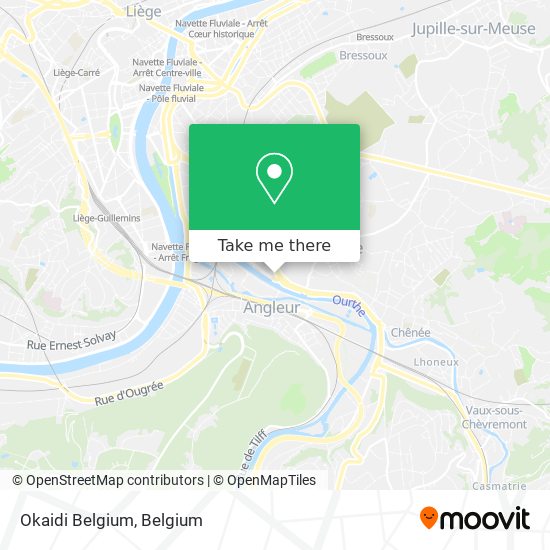 Okaidi Belgium map