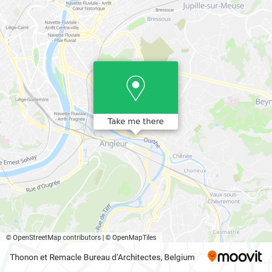 Thonon et Remacle Bureau d'Architectes map